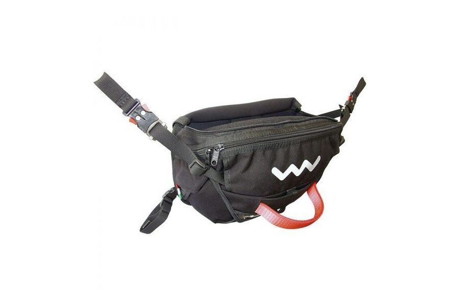 Contenedor de paracaídas ventral con...